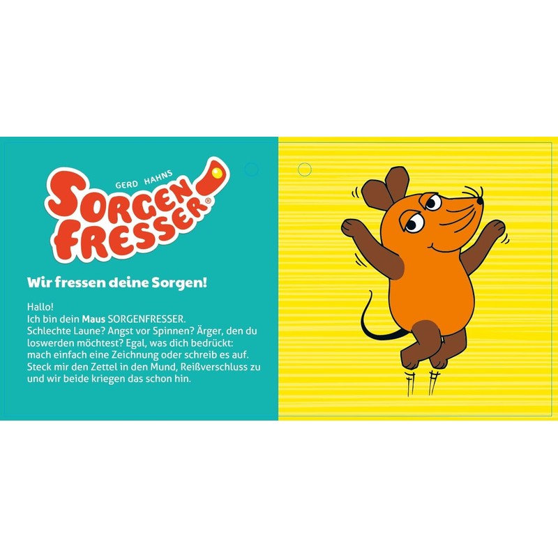 Schmidt Spiele 42555 Worry Eater The Mouse 35 cm Plush