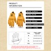mjmoto Yellow Classic Goat Leather Motorcycle Gloves with Hole Summer
