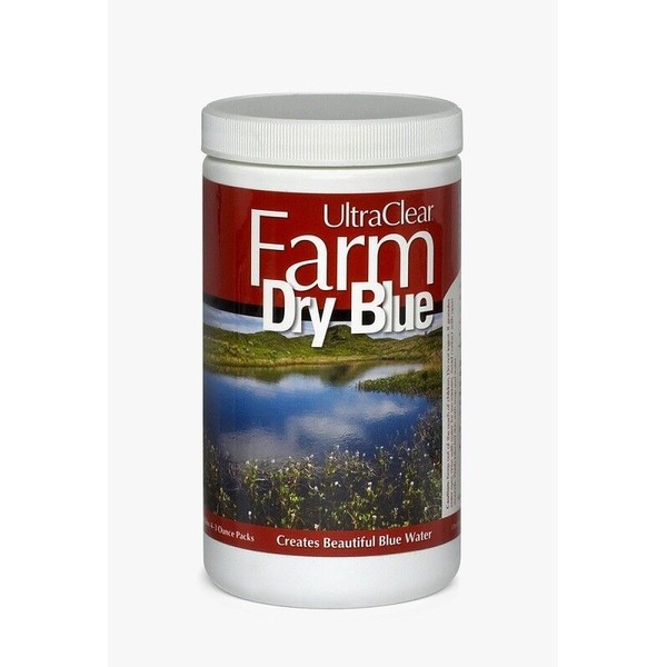 UltraClear� Farm Dry Blue - Organic Pond Dye in (3) 4oz Water Soluble Packets