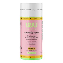 Suplemento en cápsula Wu Nutrition Suplementos WU Nutrition Myo-Inositol D-chiro Inositol de Andrés Plus x 130g                                       