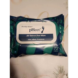 Not Applicable pHeet® Foot Wipes All Natural, Cleaning, Moisturizing, Itching, Wipes Prevent by
