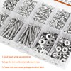 240 Pieces #6-32 Phillips Pan Head Machine Screws Nuts Washers