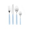 Tognana, Set 4 Posate Vichy Blue, Acciaio 18/0, Azzurro