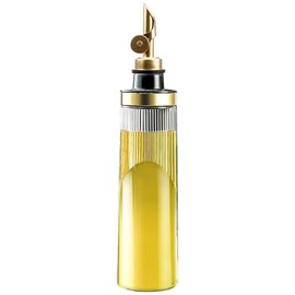 TINMIX Glass Olive Oil Dispenser Bottle for Kitchen 22OZ/650ML Oil and Vinegar Dispenser with Stainless Steel Pour Spout and Labels