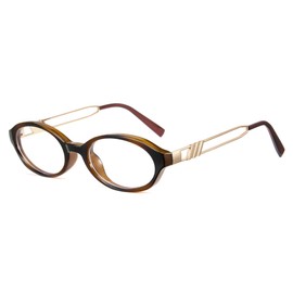 Cyxus Oval Blue Light Glasses for Women Fashion UV Blocking Computer Glasses（8242T40 Tortoise）