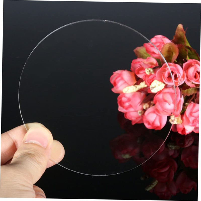 jojofuny Transparent Acrylic Round Disc Clear Acrylic Sheet for DIY