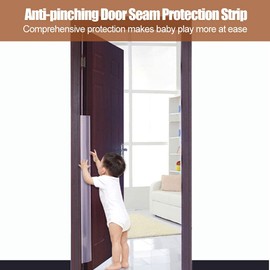 Door Finger Protection Finger Clamp Protection for Doors, Pack of 2, Matte 160 x 10 cm, Finger Protection Profile, Clamp Protection, Children's Safety Experts for Nursery at Home