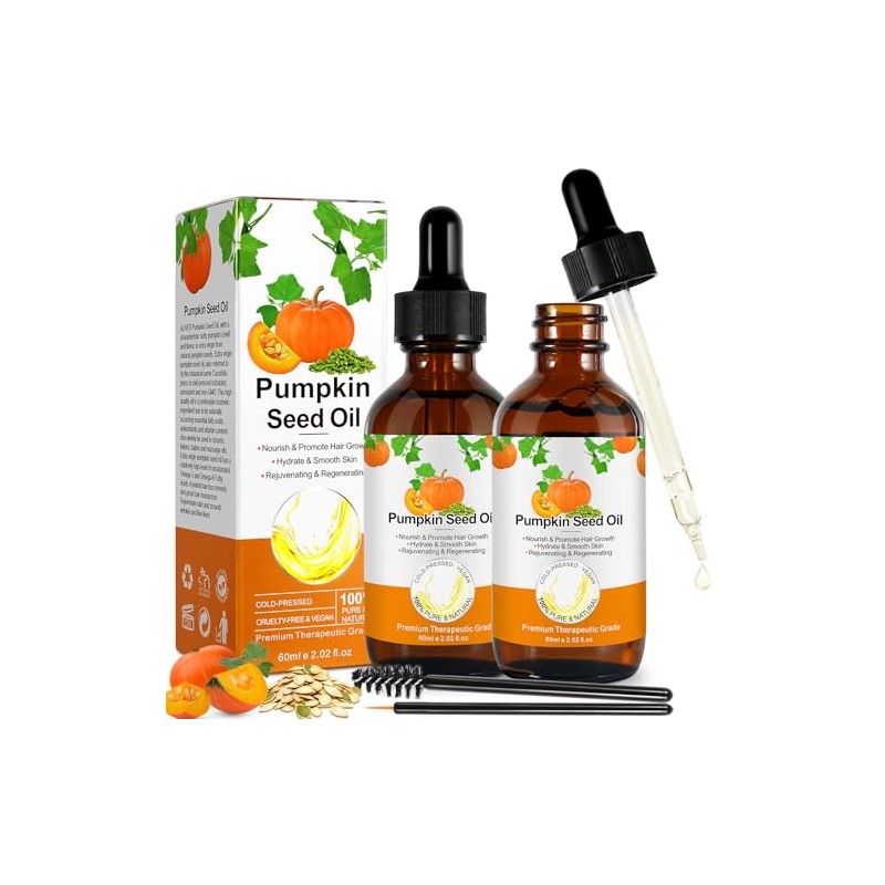 SDJUFEI 2 Pack Pumpkin Seed Oil, Pumpkin Seed Oil for