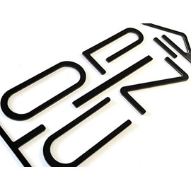 Matte Black Tailgate ABS Plastic Letters for Pontiac Firebird/Trans AM 1993-2002 Rear Inserts Not Decals