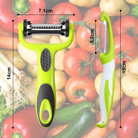 Peeler, Vegetable Peeler, Peeler, 2-Piece Set, Peeler, Vegetables, Peeler Made of Stainless Steel, Potato Peeler, Asparagus Peeler, Stainless Steel Peeler with Serrated Edge