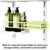 Orimade Over The Door Shower Caddy Adjustable 4 Tier White,Bathroom