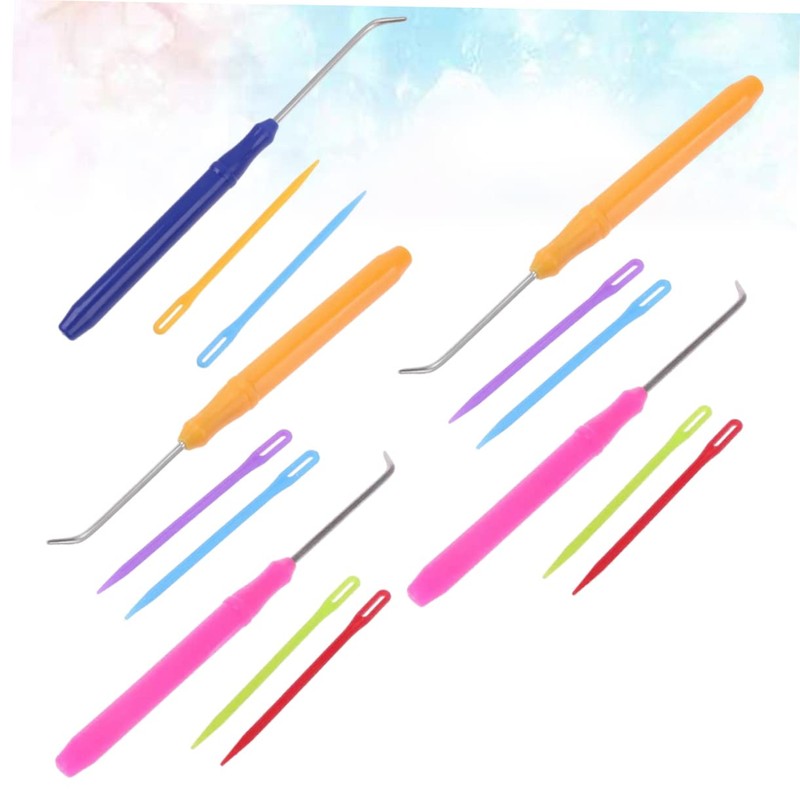 Tofficu 15pcs Knitting Loom Crochet Hooks Crochet Tools Knitting Kit