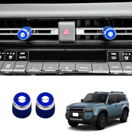 Temiry Land Cruiser 250 Air Conditioner Vent Garnish, Set of 2, Rankle 250, Custom Interior Parts, Aluminum Alloy, Rankle 250, Custom Parts, Rankle 250, Accessories, Land Cruiser 250, Accessories,