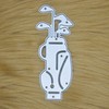 Golf Bag & Clubs Metal Cutting Die – Golfing Silhouette
