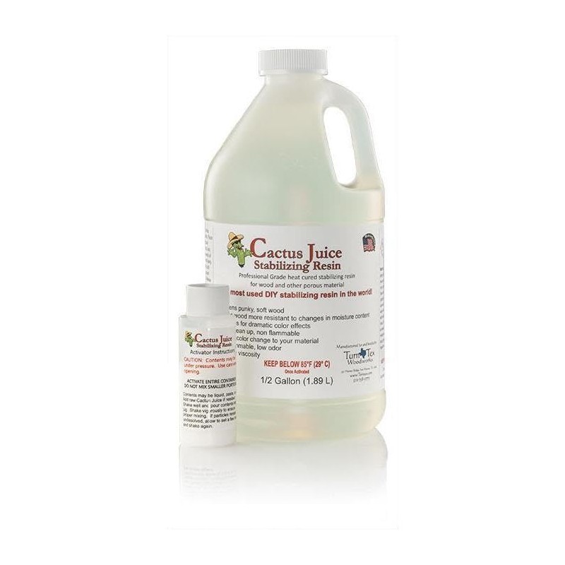 BVV Cactus Juice Stabilizing Resin for Woodworking - Cures &