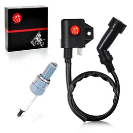 MOTO1988 Ignition Coil & Spark Plug For Arctic Cat 400 2003 2004 2005 2006 2007 3430-055 （NO-DVX 400）