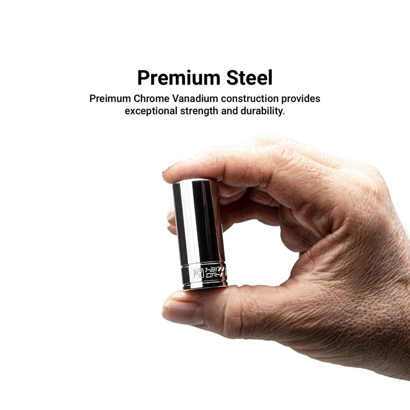 Capri Tools 13 mm Shallow Socket, 1/4-Inch Drive, 6-Point, Metric