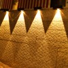 RLRTWIN Solar Wall Lights, Non-Drill Fence Lights Solar Powered Outdoor
