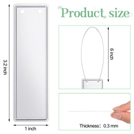 300 Pcs Metal Plant Labels Aluminum Plant Tags Waterproof Outdoor Plant Markers Solid Stamping Garden Labels Double Sided Write Tags with 6 Inch Wires for Marking Trees Greenhouses