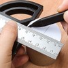 2in1 Multifunctional Magnetic Straight and Angle Measuring Ruler Woodworking Scribe