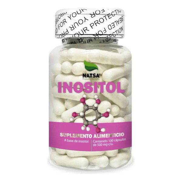 Inositol 100 Cápsulas, Puro, Calidad Premium
