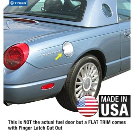 TYGER For 02-05 Ford Thunderbird Gas Cap Chrome Stainless Steel Fuel Cover