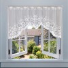 AIMALL 2PCS/Set White Lace Kitchen Home Window Cafe Curtain w