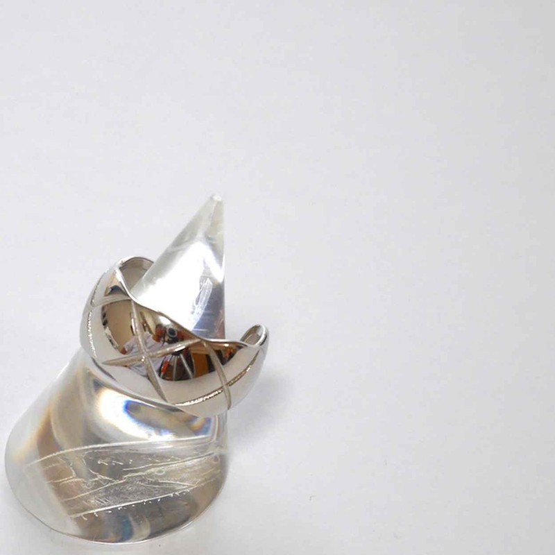 シルバー シルバー925 18K 18金 本物 キルティング風 パディング モチーフ リング 指輪