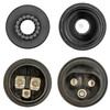 3 Pin Adapter Plug, 1 Piece, Hard Plastic Housing, 3