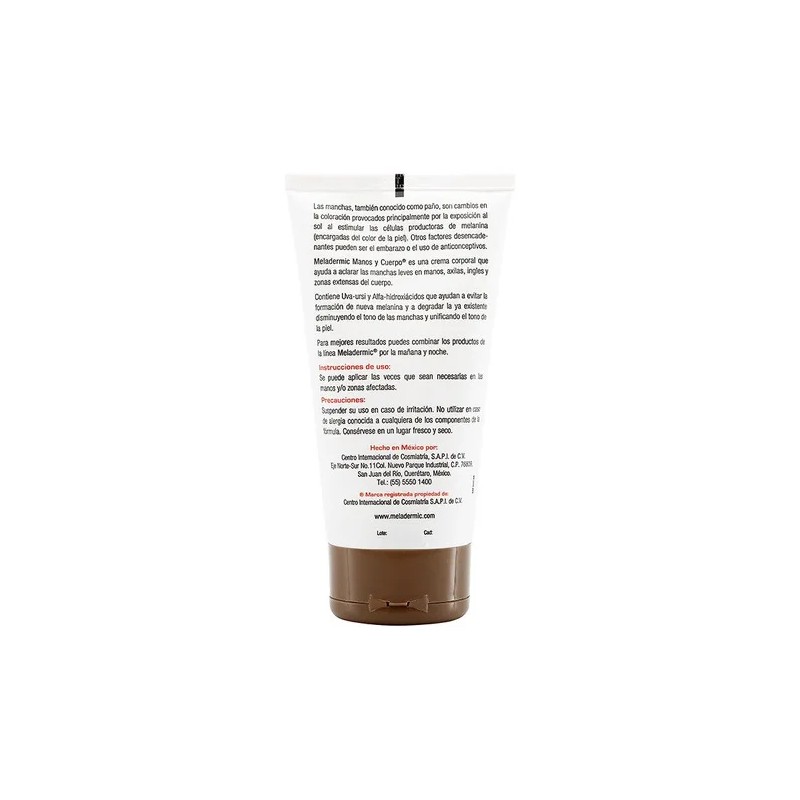 Meladermic Crema Manos Cuerpo Despigmentante 150g Almendras