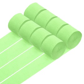 PATIKIL Crepe Paper Streamers, 8 Rolls 656ft Rainbow Streamers for Party Decorations Wedding Ceremony Birthday Indoor Decorations, Lime Green