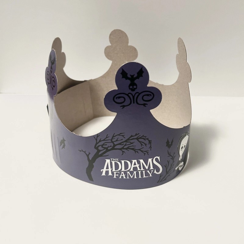Burger King x Addams Family 2024 Collab Paper Crown Collectible
