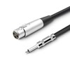 LoongGate Microphone Cable XLR Female to 1/4 Inch 6.35 mm