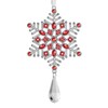 FIHOO Christmas Tree Ornaments – 2024 Rhinestone Snowflake Hanging Pendant