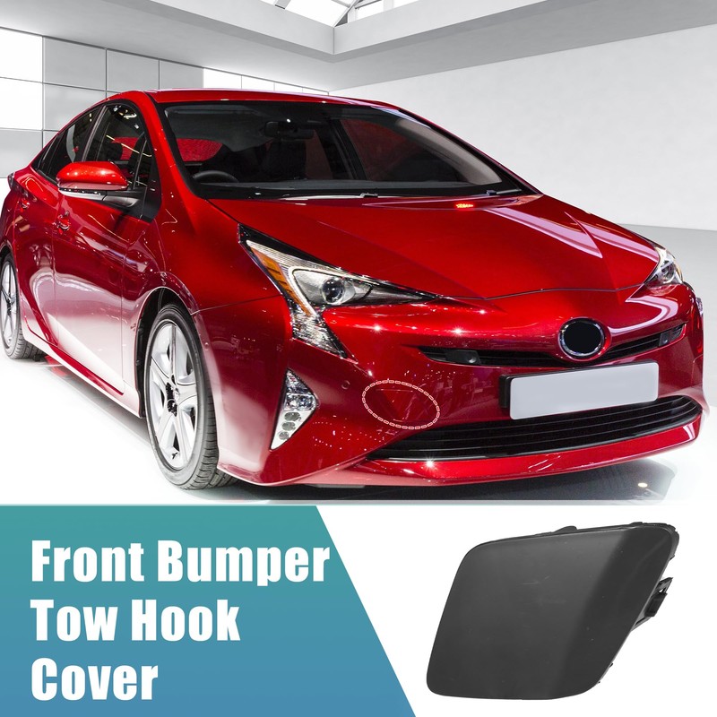 uxcell Car Front Left Bumper Tow Hook Cover Towing Eye