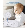Addtam Extension Lead with USB Slots，6 Way Outlets 5 USB(5A,