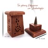 Rose Wood Incense Cone Tower Incense Cone Holder Box Suitable