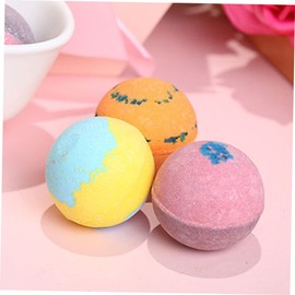 FOMIYES 6pcs Two-tone Natural Bath Balls for Spa Relaxation Adorable Bath Salt Balls Lemon Grapefruit Sweet and Soothing Skin Care Experience