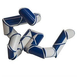 Cube Snake Twisty Fidget Cube Puzzle Magic Snake Game Toys Brain Teaser (Round)