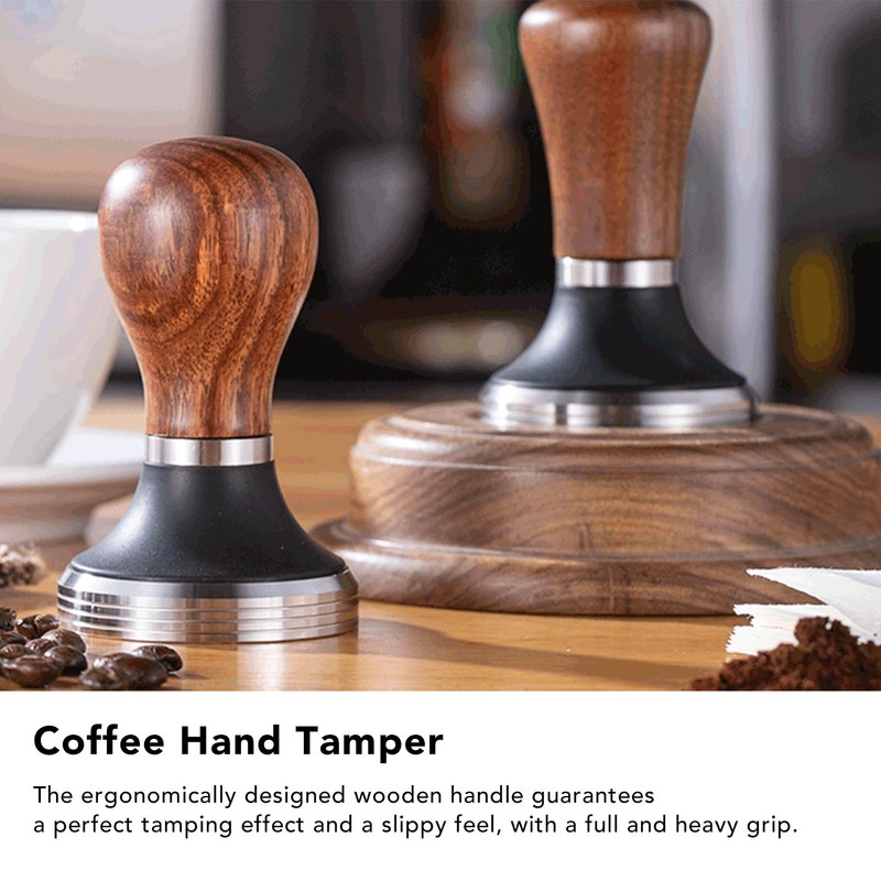 Coffee Tamper Stainless Steel Flat Bottom Coffee Hand Tamping Tool