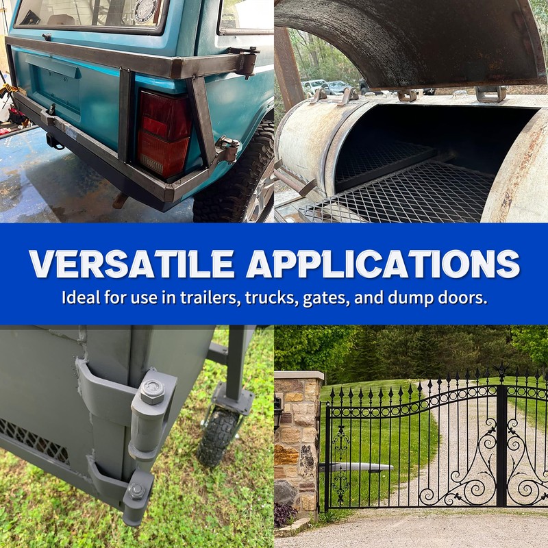 Lonffery Steel Dump Trailer Hinge, Weld on Heavy Duty Trailer