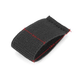 GYWHOOFT 10 Stück 4 cm für elastischen Gürtel für Servicegürtel, elastische Gürtelschlaufen, Schultergurthalterung für Rucksack, Gürtelhalterung (schwarz)