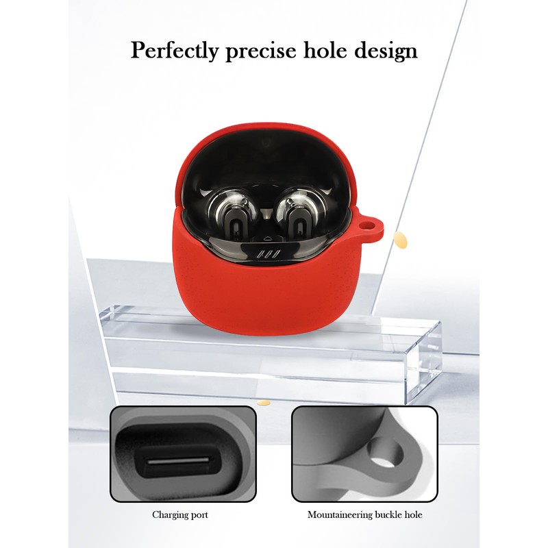 Case for JBL Tune Flex 2-True Wireless Noise Cancelling Earbuds,Soft