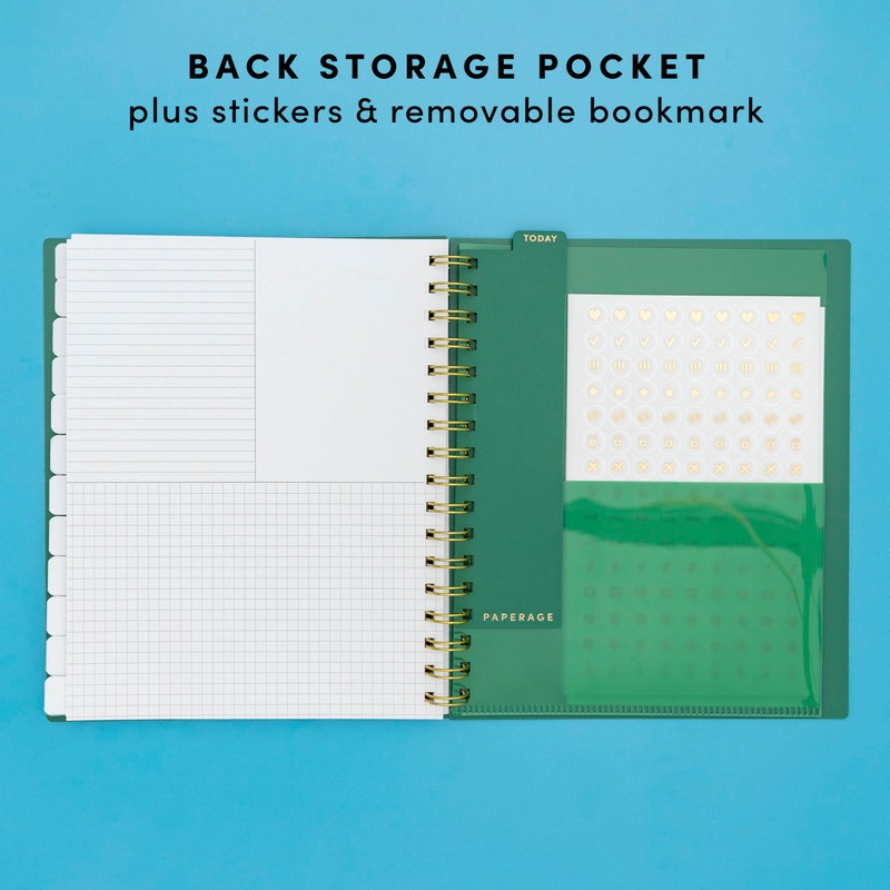PAPERAGE Undated 12 Month Weekly & Monthly Planner with Durable