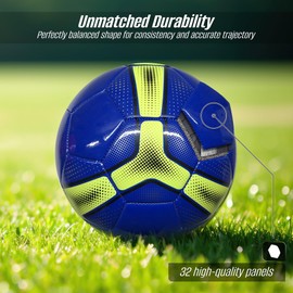 Vizari Cordoba Soccer Ball | Eye-Catching Outdoor Soccer Ball with Unique Graphics | Durable TPU Casing & Reinforced Rubber Bladder for Maximum Air Retention