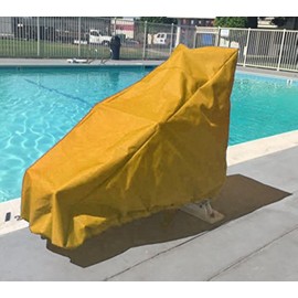 Made in USA Pool Lift Chair Protective Cover – Beige – Heavy-Duty, Waterproof, UV-Resistant – Fits Global Lift Corp