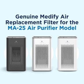 Medify MA-25 Genuine Replacement Filter Set for Allergens, Smoke, Wildfires, Dust, Odors, Pollen, Pet Dander | 3 in 1 with Pre-filter, HEPA H13 and Activated Carbon | Removal to 0.1 Microns | 1-Pack