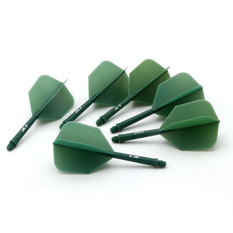 CUESOUL Rust Integrated Dart Shafts and Flights Pack of 6