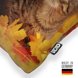 VOID Cats Autumn Cushion Cover Sofa Cushion Decorative Outdoor Cushion Decorative Cushion Size: 50 x 50 cm