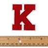 Letter K - 2-1/2" Chenille Stitch Varsity Iron-On Patch by